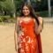 Orange Mastani Crepe Suit Set